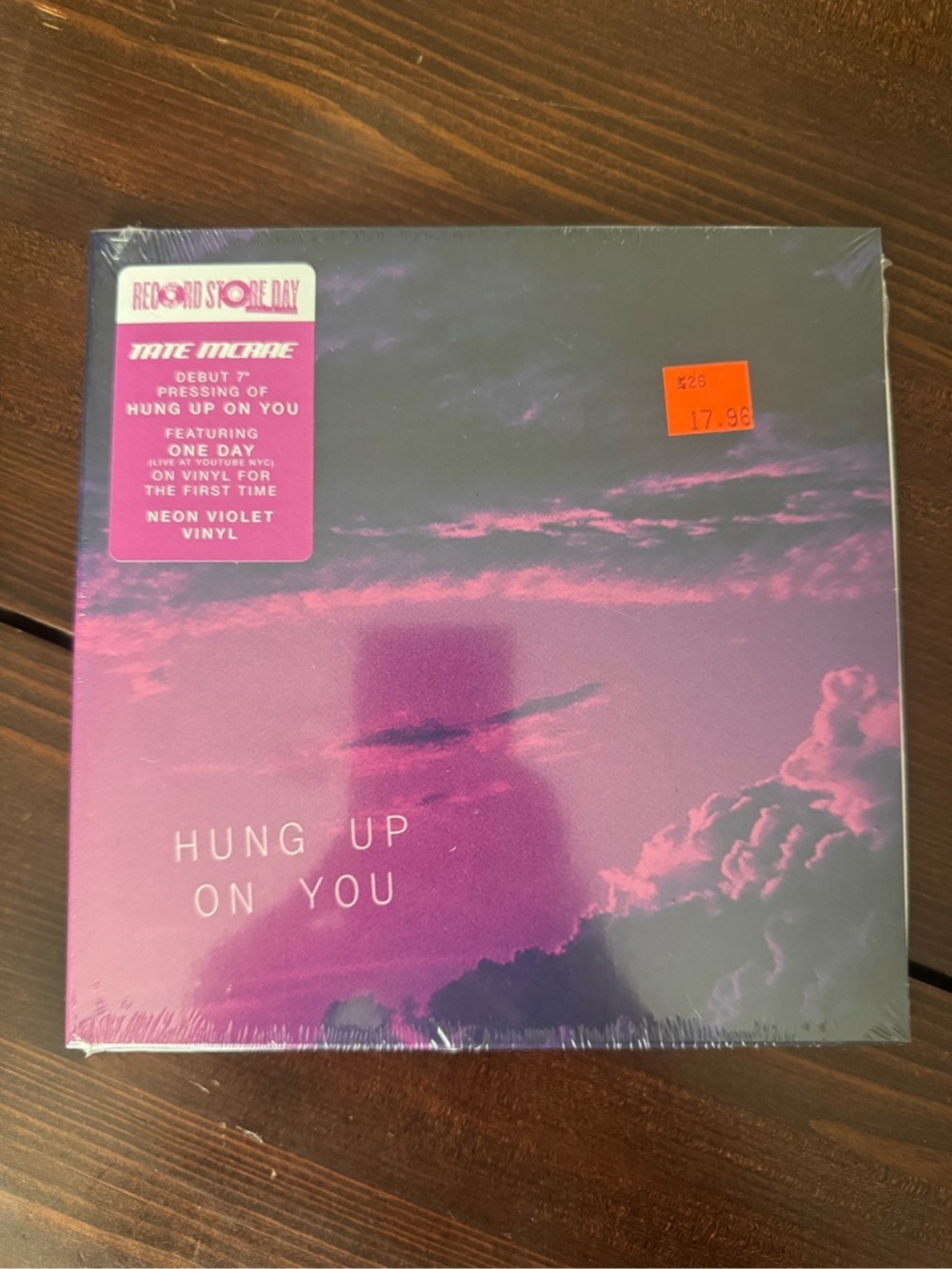 Tate McRae Hung Up On You RSD 2026 7” Vinyl Single